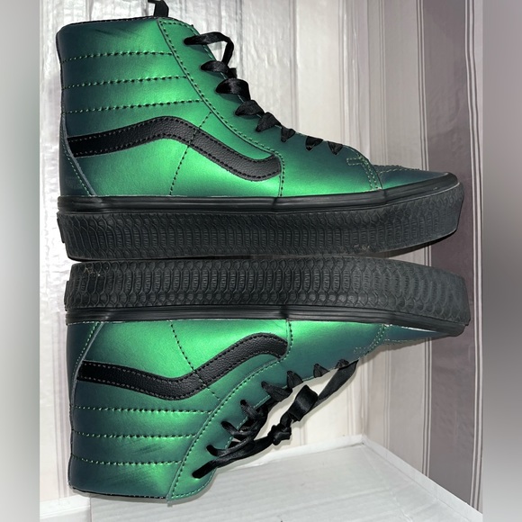 Vans Harry Potter Sk8-Hi Platform RB Womens Size 7.5 Morsmordre Dark Arts Green - Picture 4 of 8